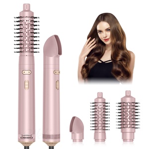 <span class=keywords><strong>Fer</strong></span> moderne 3-en-1 triple interchangeable Styler Cheveux Bigoudi Lisseur Sèche Multi Styler Brosse <span class=keywords><strong>Fer</strong></span> à friser - Product Image 4