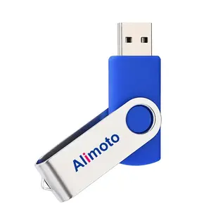 Alimoto Sy004 Swivel Pen Drive Usb 2.0 Custom Logo 16Gb 32Gb 64Gb Usb Stick Aangepaste Usb Flash Drive Voor Corporate Cadeau