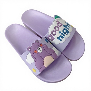 Men's & Women's PVC Open Toe Breathable Thick Sole Soft Bottom Non-<b>Slide</b> Cartoon 3D <b>Slide</b> for for Indoor Use - Product Image 1