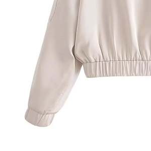 Personalized <b>Men</b> Satin Bomber <b>Jacket</b> With Long Sleeve <b>Lightweight</b> Zip Up Shiny Outerwear With Custom Logo Satin <b>Jacket</b> For <b>Men</b> - Product Image 4