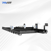 Mesin Pemotong Plat Logam Laser Fiber Rel Tanah Otomatis Cypcut Efisiensi Tinggi dengan Teknologi Gerak Canggih