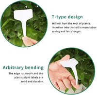 Étiquettes de plantes en plastique de 6x10 cm étiquettes de piquet de jardin de type T marqueurs de plantes imperméables signes de plantes réutilisables pour graines en pot