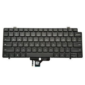 Клавиатура с подсветкой для ноутбука Dell Latitude 7410 <span class=keywords><strong>2</strong></span>-в-1, клавиатура с 7410 подсветкой 0HKFGH, новая черная без рамки - Product Image 1