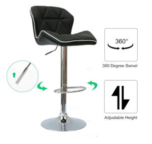 Respaldo Muebles modernos Hotel Elevado Recepción Cajero Silla Base cromada Taburete de <span class=keywords><strong>bar</strong></span> - Product Image 3