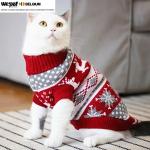 Christmas Cat Dog Sweater Pullover Winter Dog Clothes for Small Dogs Chihuahua Yorkies Puppy Jacket Pet Clothing Ubranka Dla Psa