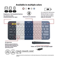 Orijinal Logitech K380 Çoklu Cihaz Klavyesi (MAC için), MacOS Bilgisayarlar, iPad ve iPhone için Basit Klavye