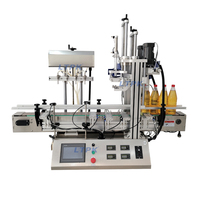 Machine de remplissage et de bouchage semi-automatique de liquides LT-DFC4-CF pour PC de bureau, tout-en-un, pour l'emballage de petits flacons de collyre