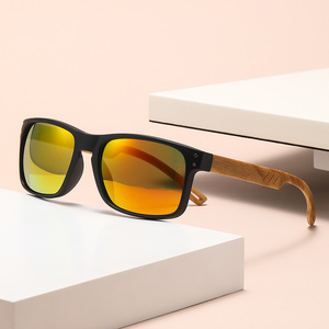 Gafas de Sol de Imitación de Bambú para Hombre, Ligeras, con Protección UV - Product Image 2