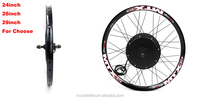 Kit de conversion de vélo électrique en stock aux États-Unis, moteur à moyeu sans balais 2000w 52v, 700c arrière, écran LCD couleur, capteur de frein électrique, affichage couleur