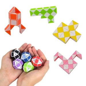 2025 Wholesale Speed Cube Snake Ruler 24 Wedges Twist Puzzle Game for <strong>Children</strong> Funny Anti-stress Hand Toys - Product Image 2