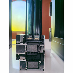 Konut balkon su geçirmez alüminyum cam katlanır kapı fabrika özel iki kat kapı ve pencereler - Product Image 3