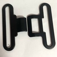 Boucle en fer noir pour ceinture de taille, 4 pièces, 60MM