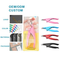 Coupe-ongles professionnel en acier inoxydable pour faux ongles en acrylique, type spécial en U, outils d'art pour salon de manucure