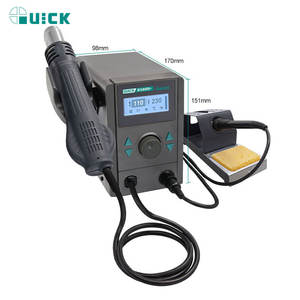 220V Quick 8586D + 2 en 1 Estación de retrabajo SMD de aire caliente Estación de soldadura para reparación móvil - Product Image 3