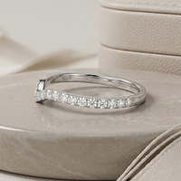 Bijoux en or en gros, bijoux de luxe pour femme, bagues polyvalentes, bagues en or véritable 14 carats, bagues en moissanite creuses