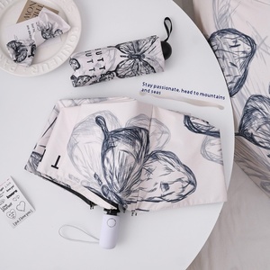 Nouveau <span class=keywords><strong>parapluie</strong></span> <span class=keywords><strong>automatique</strong></span> papillon de style national pour femmes entièrement Protection contre les UV et la pluie Pare-soleil portable pour les étudiants - Product Image 4