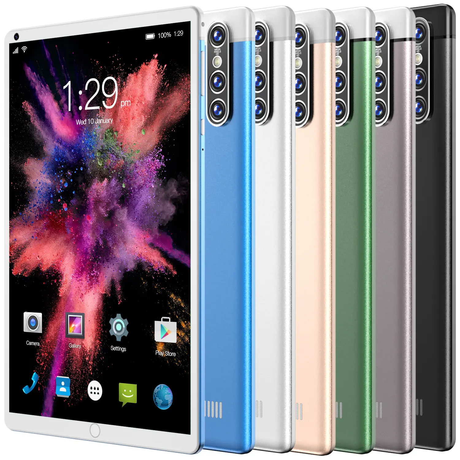 Biru Langit Baru Wifi 3G 4G Android 2-In-1 Tablet 8 Inch Octa-Core 4Gb Ram 64Gb/128Gb Rom Tablet 8 Pendidikan Pc Anak-anak Tablet Pc
