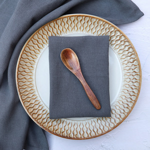 2024 nouveau mariage coton dîner serviette fête 15*15 pouces 100% coton pâté tapis serviettes de Table - Product Image 3