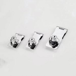 Zinc Alloy Drawer <b>Lock</b> for Exterior No-Drill Hasp <b>Lock</b> Durable & Easy Installation for Wood/Iron Gates <b>Cabinets</b> Workshop Use - Product Image 2