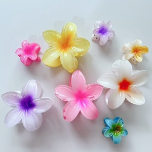 Hot-Selling Three-Piece Set Frangipani Cross-Border <strong>Flower</strong> Hairpins Shark <strong>Clips</strong> <strong>Hair</strong> Claw <strong>Clips</strong> <strong>for</strong> Women Stylish Fashion - Product Image 2