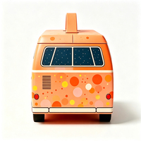 Boîte cadeau en papier personnalisée en forme de voiture avec poignée, boîte d'emballage en carton portable créative en forme d'autobus pour les enfants, chocolat, bonbons, en-cas