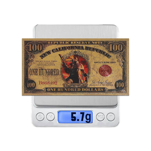Billete <span class=keywords><strong>de</strong></span> Banco Personalizado Impermeable <span class=keywords><strong>de</strong></span> 100 Dólares, Chapado en Oro <span class=keywords><strong>de</strong></span> 24k, para Colección <span class=keywords><strong>de</strong></span> Aficionados - Product Image 6