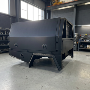 Auvent de camionnette en aluminium robuste avec portes à double battant et boîte à outils verrouillable - Product Image 3