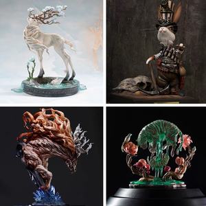 Op maat gemaakte harskunst beeldje handgemaakt huisdecoratie figuur op maat gemaakte transparante hars ambachten - Product Image 2