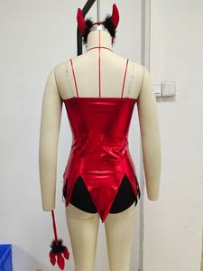 <strong>Halloween</strong> <strong>Costumes</strong> Adults <strong>Devil</strong> <strong>Red</strong> Color Dress Cosplay Party <strong>Costumes</strong> for Women - Product Image 6