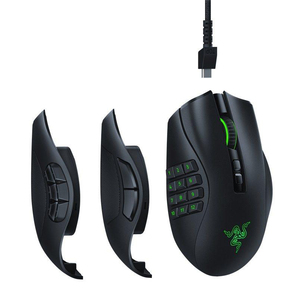 <span class=keywords><strong>Razer</strong></span> <span class=keywords><strong>Naga</strong></span> Pro Ratón inalámbrico para juegos Configuraciones de placa lateral intercambiables Focus 20K DPI Sensor óptico Chroma Iluminación RGB - Product Image 1