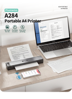 Imprimante thermique portable mini A284 sans encre pour reçus et factures, idéale pour les voyages, les activités extérieures, les entreprises et la maison