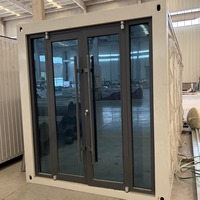 Maison conteneur préfabriquée à assemblage rapide, fabriquée en Chine, installation facile, unité modulaire à panneaux sandwich pour chantier de construction