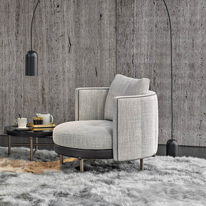 Sillón Minimalista Italiano, Sillón Puff de Estructura Suave, Muebles para Sala de Estar, Sillón Club, Sillón con Brazos - Product Image 3