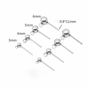 Aiguille à perles ronde en acier inoxydable, aiguille à perles suspendues, cercle d'arc de soudure, accessoires de bijoux DIY parallèles - Product Image 1