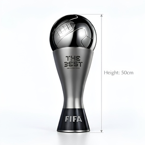 Trofeo de Metal Plateado de Lujo con Bola 3D en la Parte Superior, Premio Deportivo Grabado Personalizado para <span class=keywords><strong>el</strong></span> <span class=keywords><strong>Mejor</strong></span> <span class=keywords><strong>Jugador</strong></span> del Año, Premio de Reconocimiento de Alta Calidad - Product Image 5