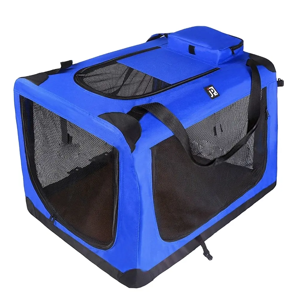 Cww Hond Draagbare Kooi Kennel Huisdier Tent Auto Kooi Out Draagtas Huisdier Levering Kamer Hond Auto Carrier Cage