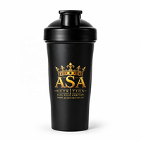 Bouteilles de sport personnalisées à faible MOQ avec impression de plusieurs logos et couleurs, bouteilles de protéines pour la gym, en plastique PP sans BPA, échantillons de gobelets d'eau