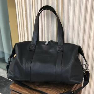Sac de voyage pour homme en cuir tanné végétal, sac de week-end en cuir de vachette pleine fleur, grand sac de sport pour la nuit, bagage à main - Product Image 5