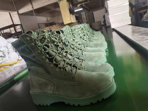 WCY, chaussures tactiques anti-choc pour hommes, équipement de sécurité, vert sauge, 8 pouces - Product Image 3