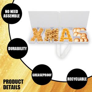 Caja de Regalo Vacía para Navidad 2025, Envase de Cartón con Diseño Floral para Dulces y Chocolates, Rellenable con Letras, para Navidad - Product Image 5