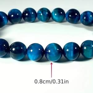 Bracelet en pierre œil de tigre DAISY xiaod, saphir bleu de qualité 5A, bijoux en cristal en gros en stock - Product Image 5