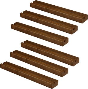 Wood Record Shelf Wall Mount 6 Pack Record Album Holder Display Your LP wood crates