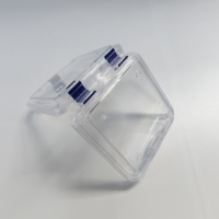 10X10X2.5cm Grandes boîtes à membrane en plastique pour l'emballage de la montre Matériau de qualité supérieure pour un stockage sécurisé