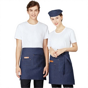 Customized Cotton Sleeveless Chef Apron Waiter Restaurant <b>Kitchen</b> Hotel Catering Hospitality Custom Logo Wholesale OEM - Product Image 3