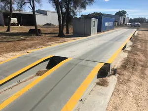 3x10 40ton caminhão escala com placa verificador em boa qualidade weighbridge