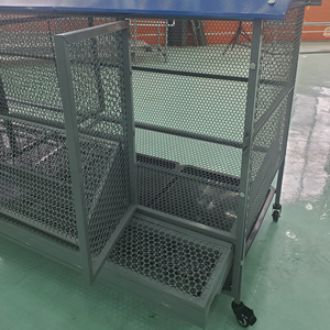 Cage à poules mobile avec batterie pour poules pondeuses, anti-rats et serpents, avec roues, poulailler pour ferme ou jardin - Product Image 4