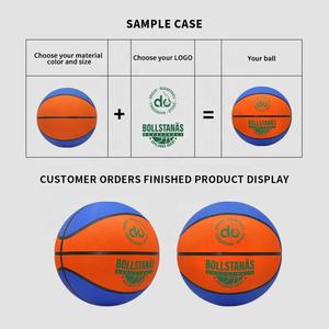 Ballons de <span class=keywords><strong>basket</strong></span>-ball personnalisés en gros pour petites séries, pour usage intérieur et extérieur, haute élasticité et abordables - Product Image 4