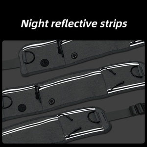 Tali Anjing Bebas Genggam yang Dapat Disesuaikan, Desain Sabuk Pinggang Nylon yang Tahan Lama dengan Strip Reflektif, Tali Hewan Peliharaan untuk Berjalan dan Berlari di Luar Ruangan - Product Image 5