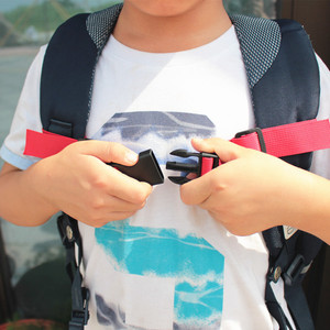 Children <b>Backpack</b> Anti Slip Strap With Front Buckle Detachable Shoulder Strap Solid Color Durable Student Bag Accessories - Product Image 3