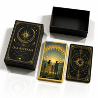 Jeu de cartes de tarot personnalisé ChenSheng Rider Waites, écologique, avec estampage doré, cartes d'oracle, en anglais, en PVC